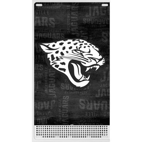 NFL Jacksonville Jaguars Black & White Xbox Series S Console Skin